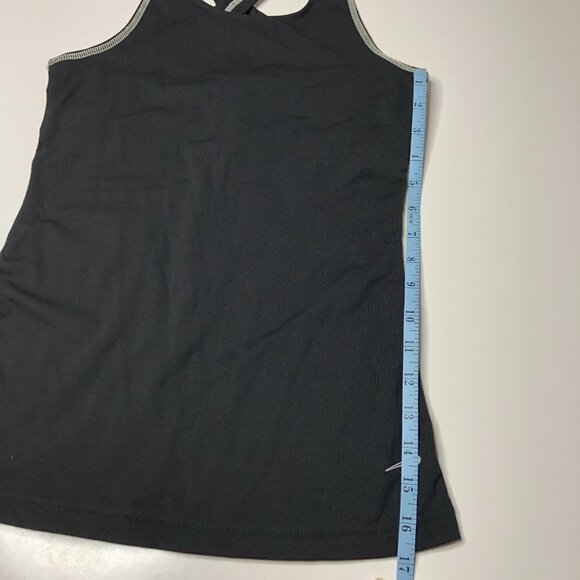𝅺matrix Racerback Flared White Stitched Black Active Stretchy Tank Top SIZE XS - Picture 11 of 11